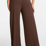 Modal Ribbed Wide Leg Casual Pants Twilight Gray
