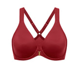 Women's Plunge Racerback Front Closure Bra Lipstick Red