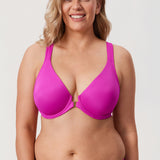 Women's Plunge Racerback Front Closure Bra Lipstick Red