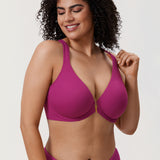 Women's Plunge Racerback Front Closure Bra Lipstick Red