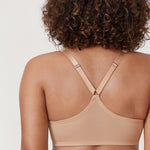 Women's Plunge Racerback Front Closure Bra Beige
