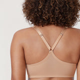 Women's Plunge Racerback Front Closure Bra Beige