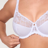 Women's Beauty Lace Bra - Unlined & Underwire White
