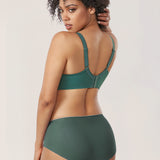 Women's Beauty Lace Bra - Unlined & Underwire Midnight Emerald