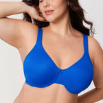 Women's Underwire Minimizer Bra Sparkle Blue
