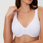 Women's Underwire Minimizer Bra White