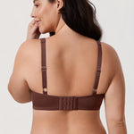 Women's Underwire Minimizer Bra Brown Violet