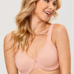 Women's Underwire Minimizer Bra Blush Beige