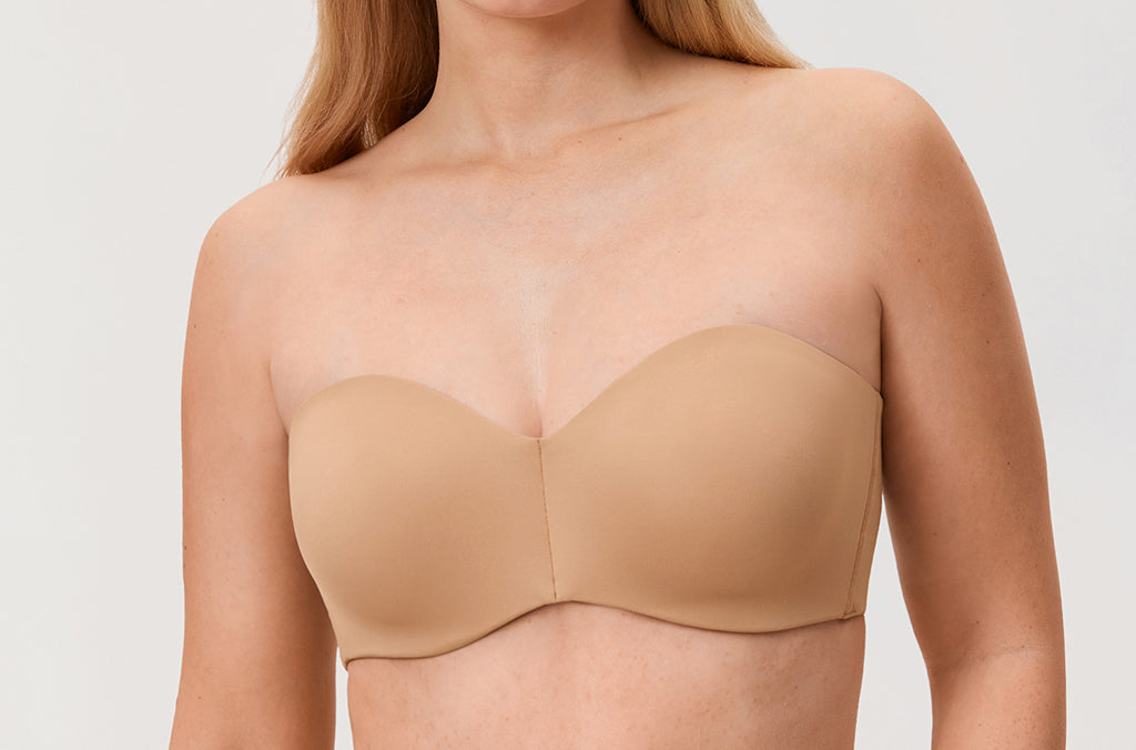 Women's Underwire Strapless Bra Natural
