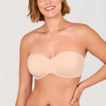 Women's Underwire Strapless Bra Beige