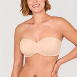 Women's Underwire Strapless Bra Beige