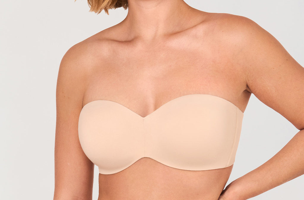 Women's Underwire Strapless Bra Beige