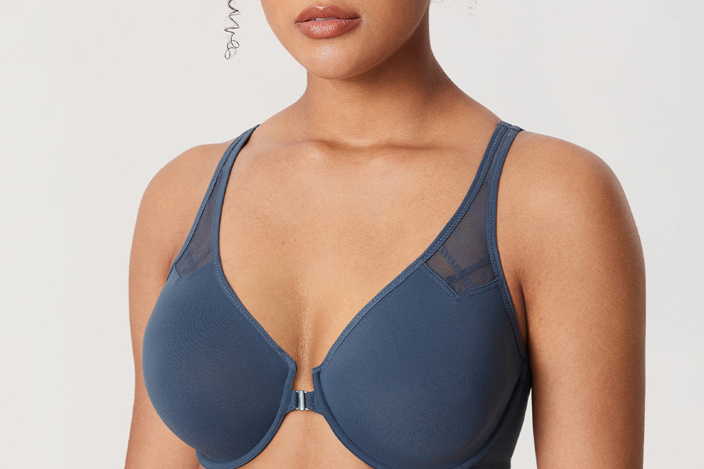 Women's Front Closure Unlined Bra - Underwire Sargasso