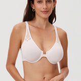 Women's Front Closure Unlined Bra - Underwire Gentle Rose