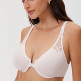 Women's Front Closure Unlined Bra - Underwire Gentle Rose