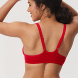 Women's Front Closure Unlined Bra - Underwire Lipstick Red