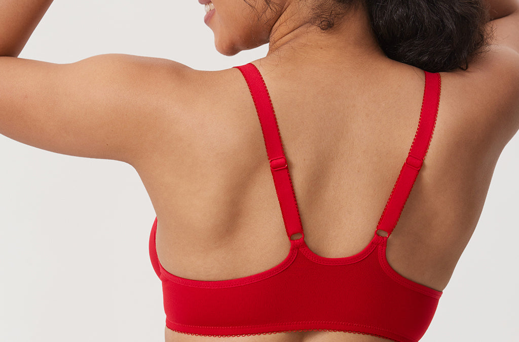 Women's Front Closure Unlined Bra - Underwire Lipstick Red