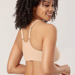 Women's Front Closure Unlined Bra - Underwire Beige