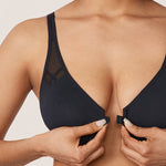 Women's Front Closure Unlined Bra - Underwire Sargasso