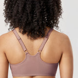Women's Front Closure Unlined Bra - Underwire Mochaccino