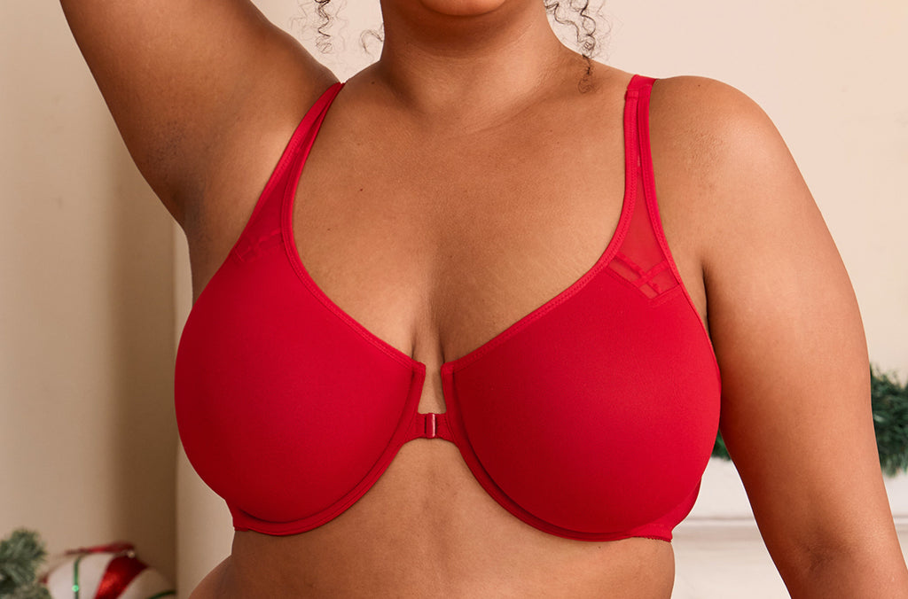 Women's Front Closure Unlined Bra - Underwire Moonlight Blue