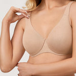 Women's Unlined Minimizer Bra Oatmeal Heather
