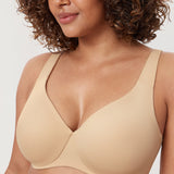 Women's Unlined Minimizer Bra Light Oatmeal