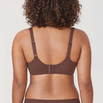 Women's Unlined Minimizer Bra Brown Violet