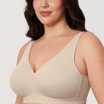 Women's Full Coverage Wireless Unlined Bra Flax Beige