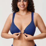 Women's Plunge Back Posture Bra Nightfall Blue