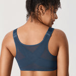 Women's Plunge Back Posture Bra Barely Buff