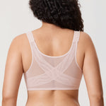 Women's Plunge Back Posture Bra Gentle Rose