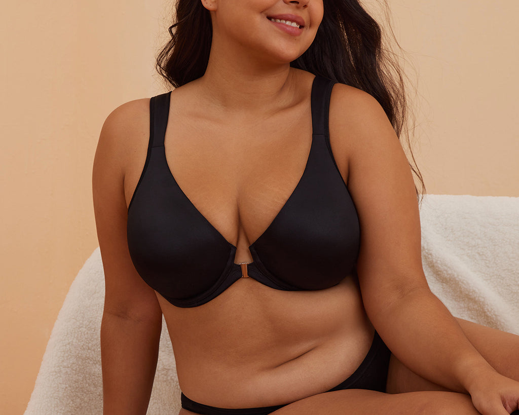 Women's Plunge Back Posture Bra Vintage Rose