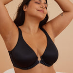 Women's Plunge Back Posture Bra Black