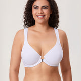 Women's Plunge Back Posture Bra White