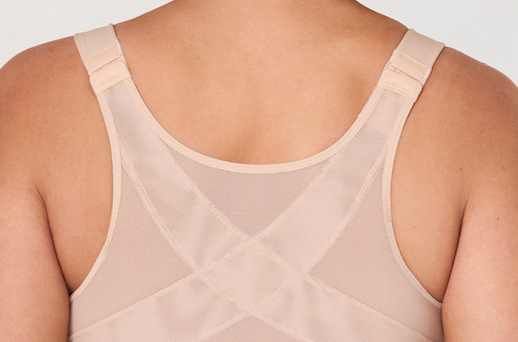 Women's Plunge Back Posture Bra Beige