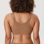Women's Plunge Back Posture Bra Gravel Beige