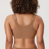 Women's Plunge Back Posture Bra Gravel Beige