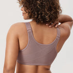 Women's Plunge Back Posture Bra Mochaccino