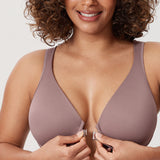 Women's Plunge Back Posture Bra Mochaccino