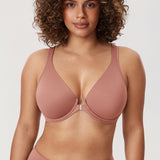 Women's Plunge Back Posture Bra Vintage Rose