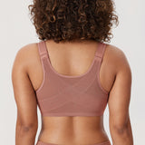 Women's Plunge Back Posture Bra Vintage Rose