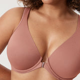 Women's Plunge Back Posture Bra Vintage Rose