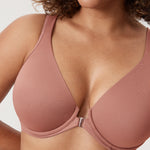 Women's Plunge Back Posture Bra Vintage Rose