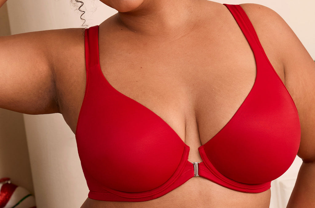 Women's Plunge Back Posture Bra Nightfall Blue