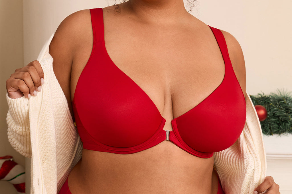 Women's Plunge Back Posture Bra Nightfall Blue