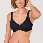 Women's Confishape® Unlined Balconette Bra Black