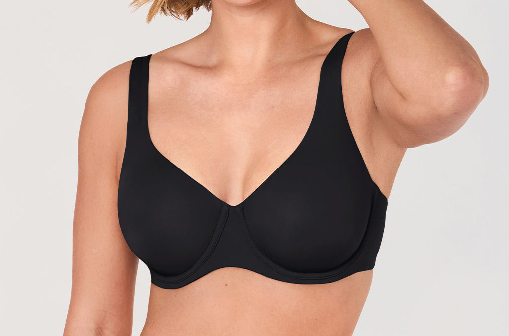 Women's Confishape® Unlined Balconette Bra Black