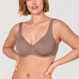 Women's Confishape® Unlined Balconette Bra Brown Purple