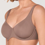 Women's Confishape® Unlined Balconette Bra Brown Purple